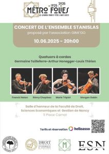 Concert de l'Ensemble Stanislas